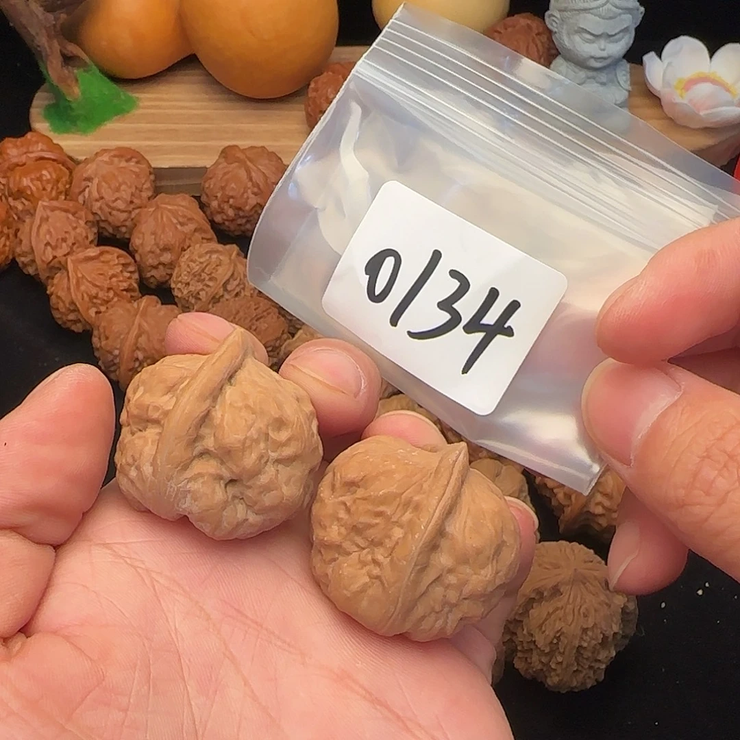 文玩核桃把件0134全品34古蟾