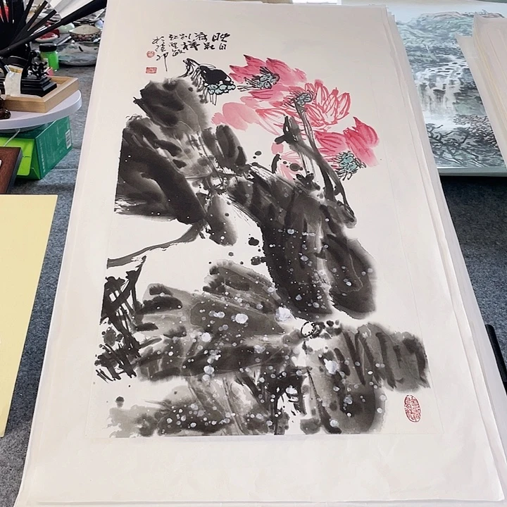 国画张圣敏先生纯手绘作品