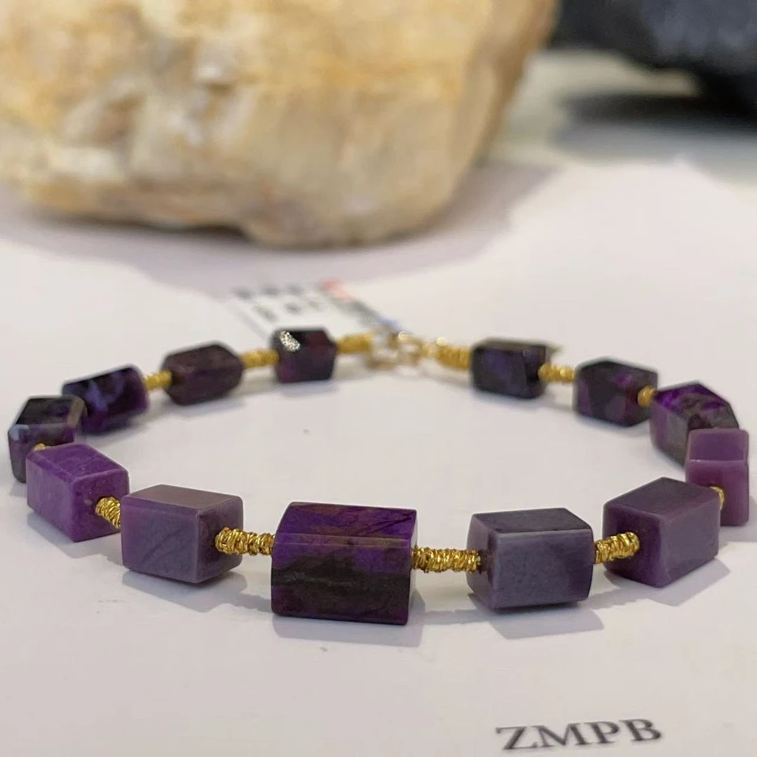 舒俱来皇家紫手链18k/16cm/4-5mm/AZB4383 (青岚）