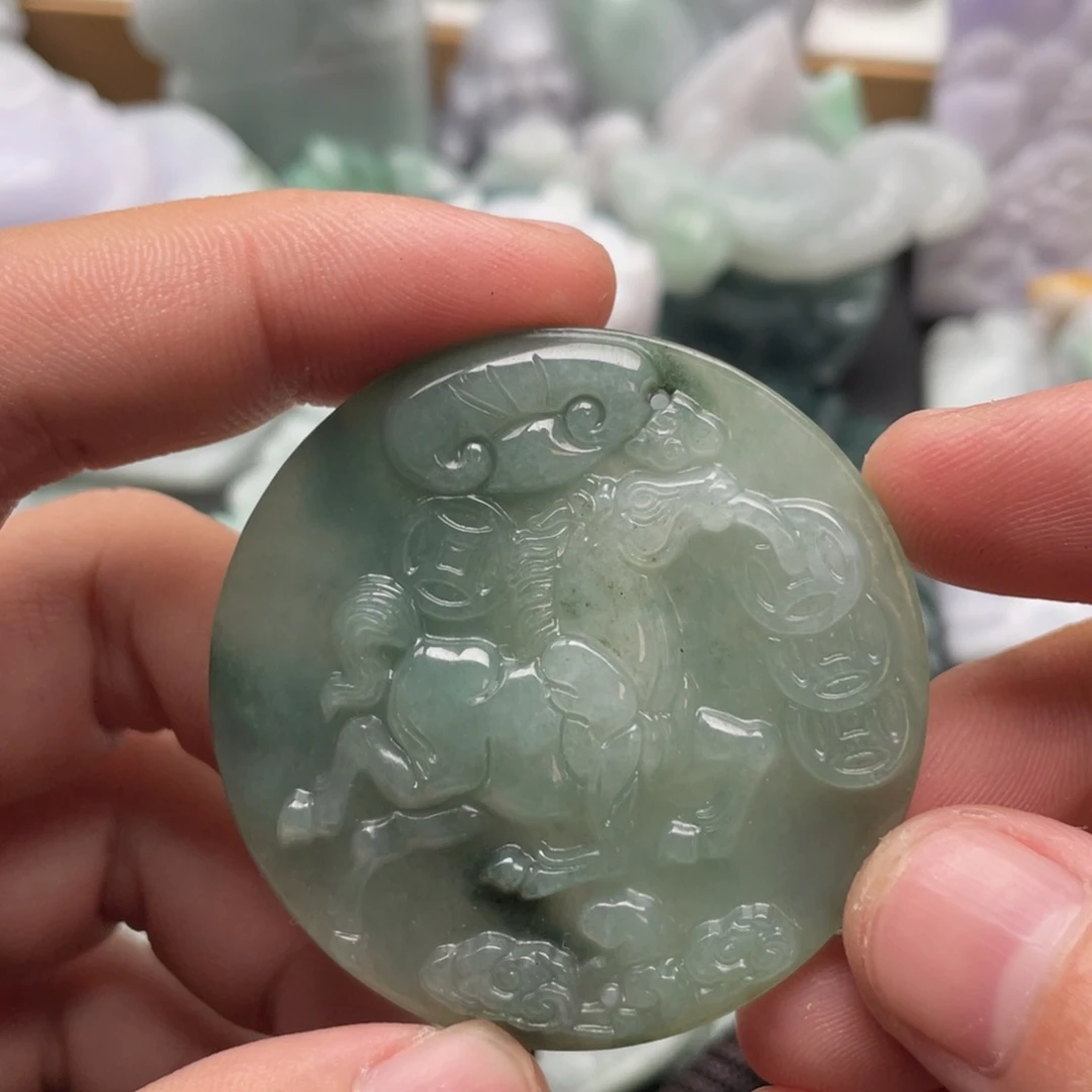 翡翠未镶嵌吊坠(不含链)