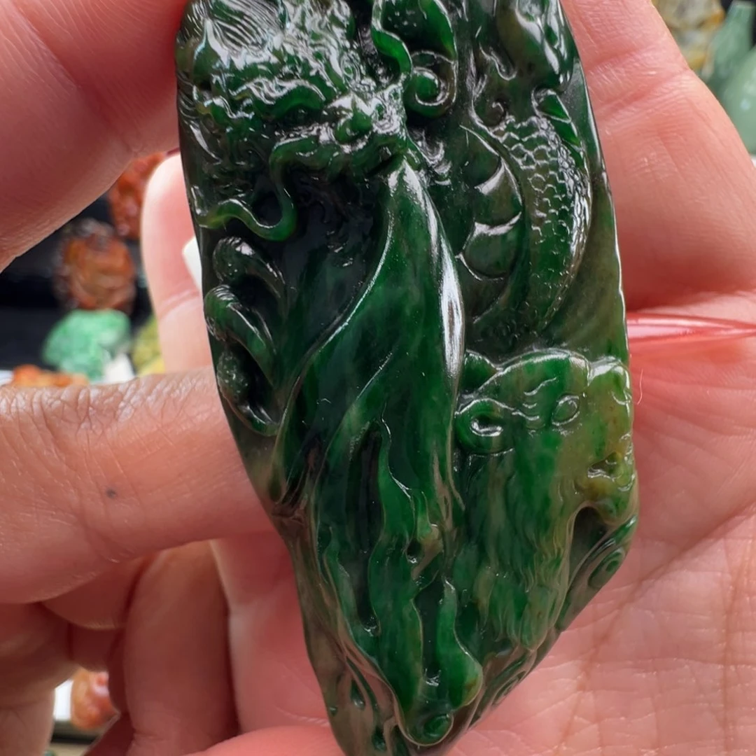 未镶嵌挂件翡翠天然缅甸