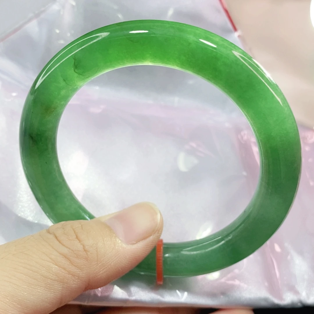 未镶嵌手镯翡翠56.2圈口圆条力推