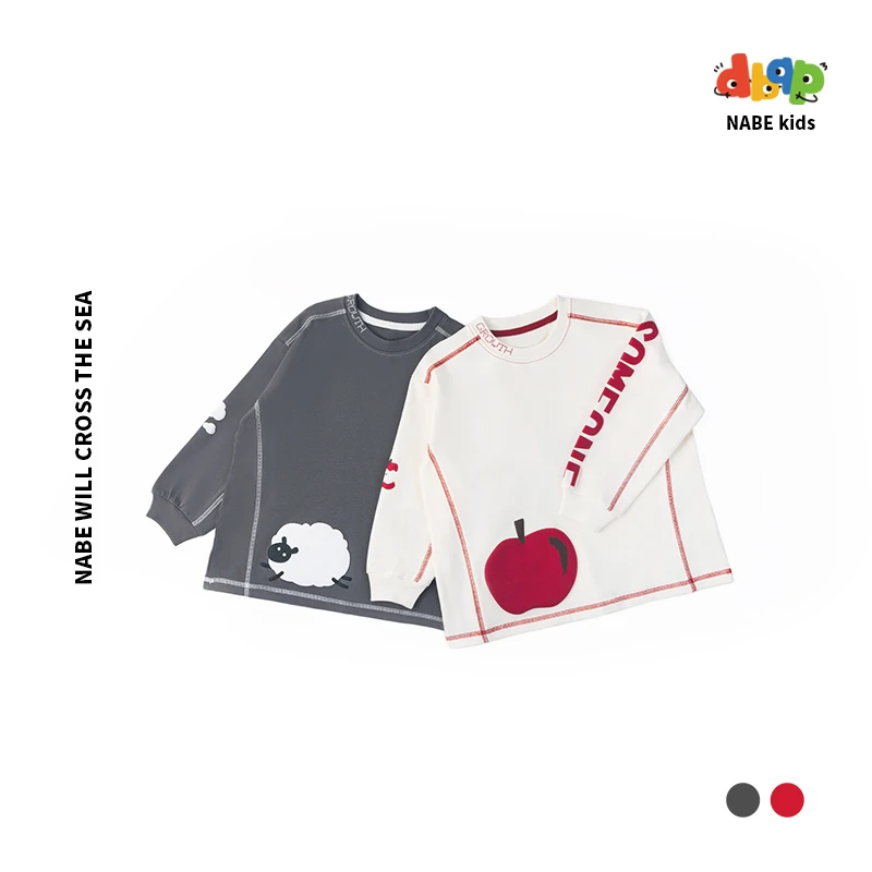 【断码清仓】NABE蛋挞儿童春季服装长袖卫衣百搭宽松新款休闲上衣