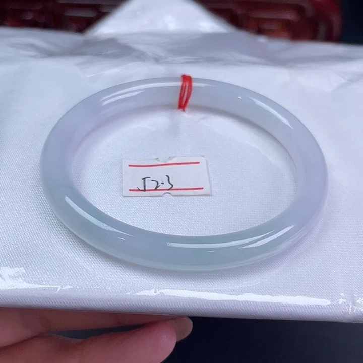 翡翠未镶嵌手镯53圈美人条