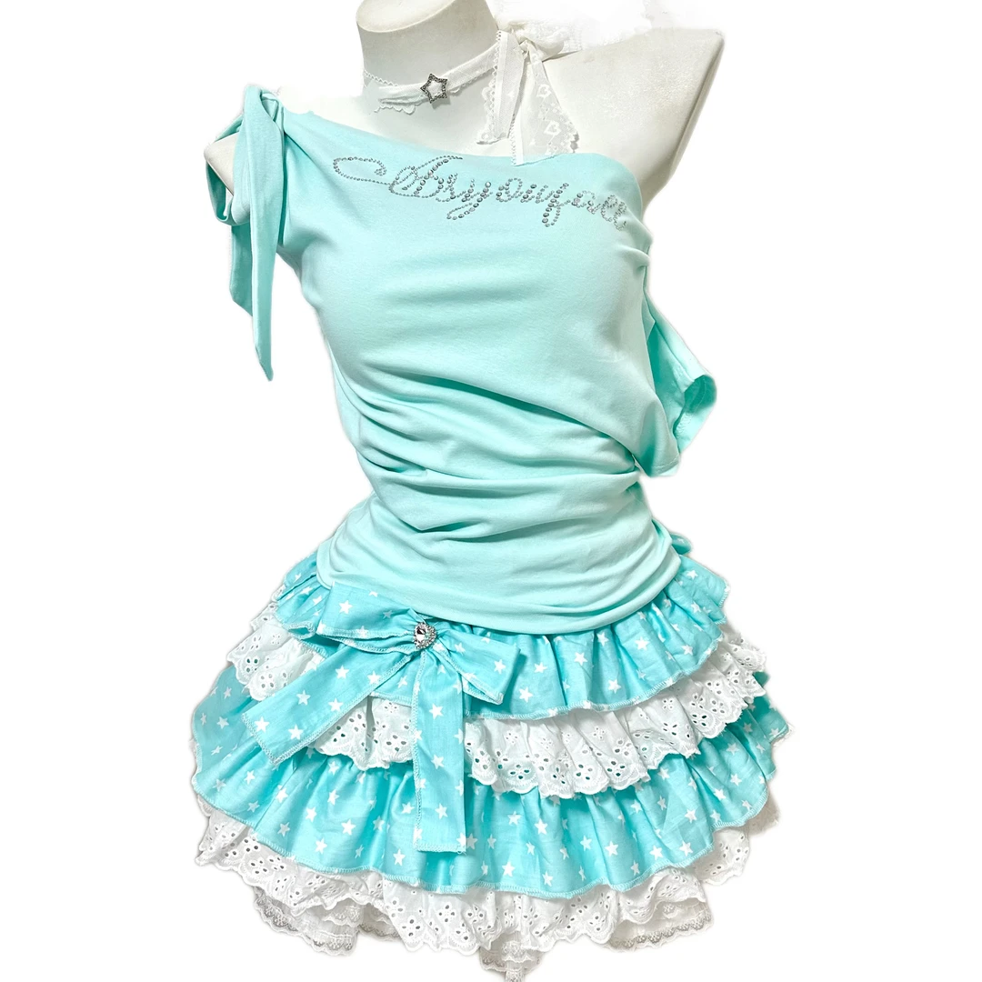 發發古着辣妹定制吊带甜酷辣妹多巴胺少女y2k女装no退换