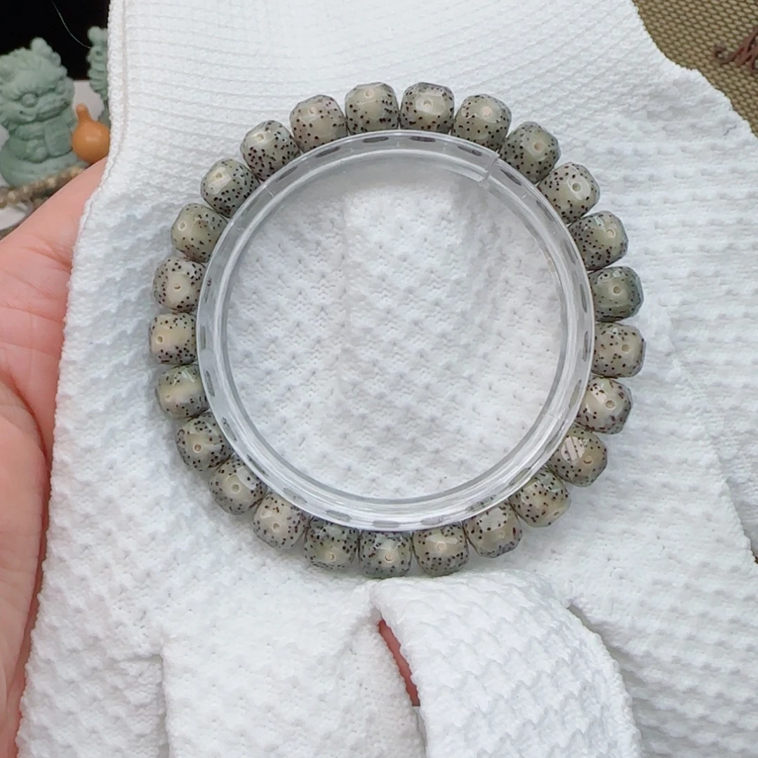 星月菩提手串糯冰果冻无相9*8