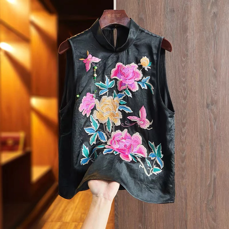 南油朱朱重磅提花短袖上衣814