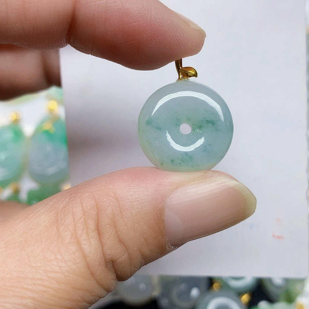 翡翠未镶嵌颈饰456778