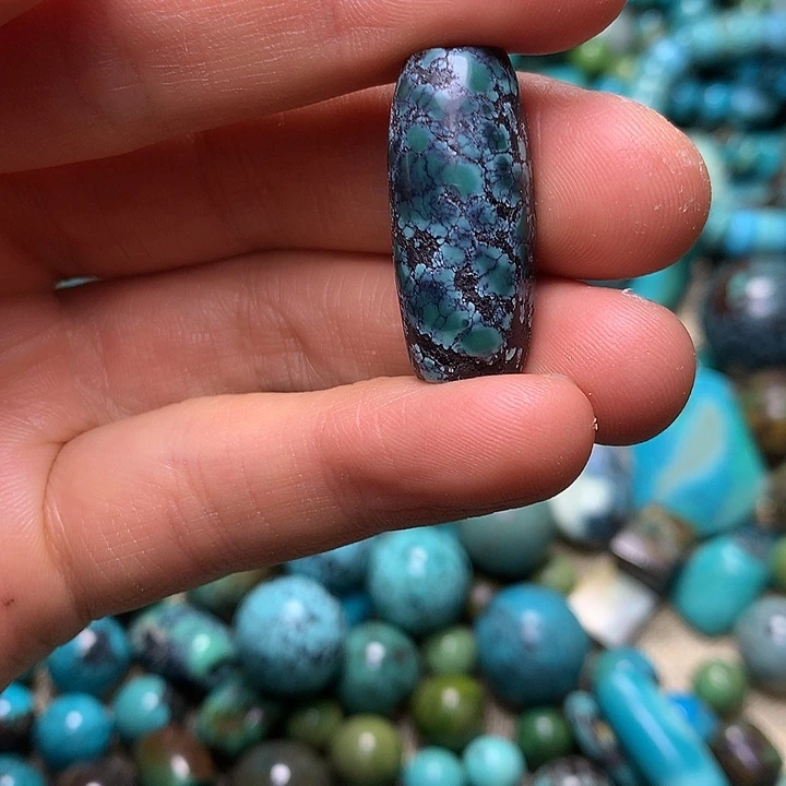 威***泪磁石高瓷绿桶珠70