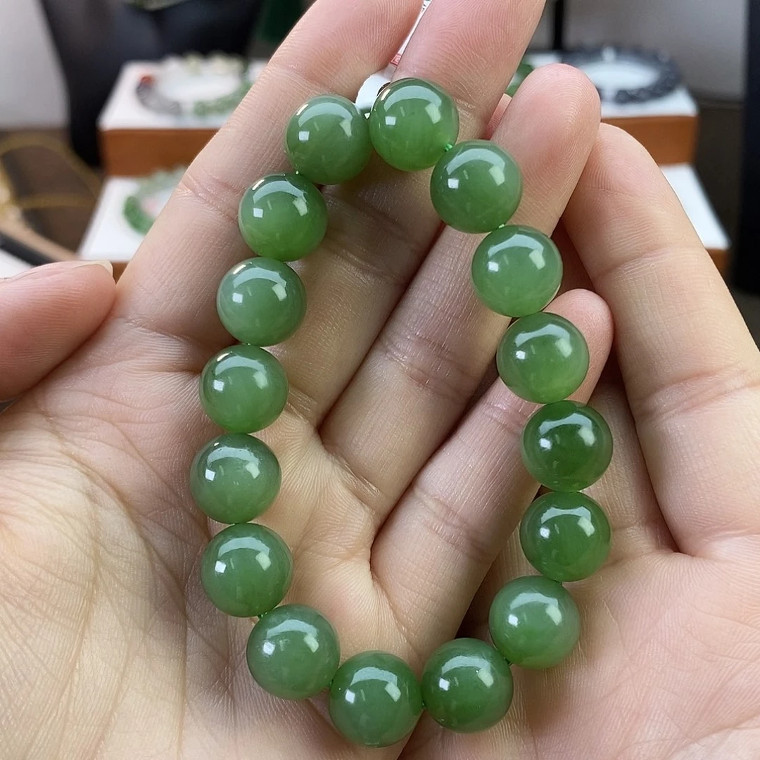 和田玉手串卡12未镶嵌