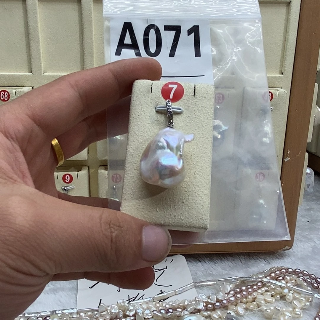 淡水珍珠颈饰银S925镶嵌