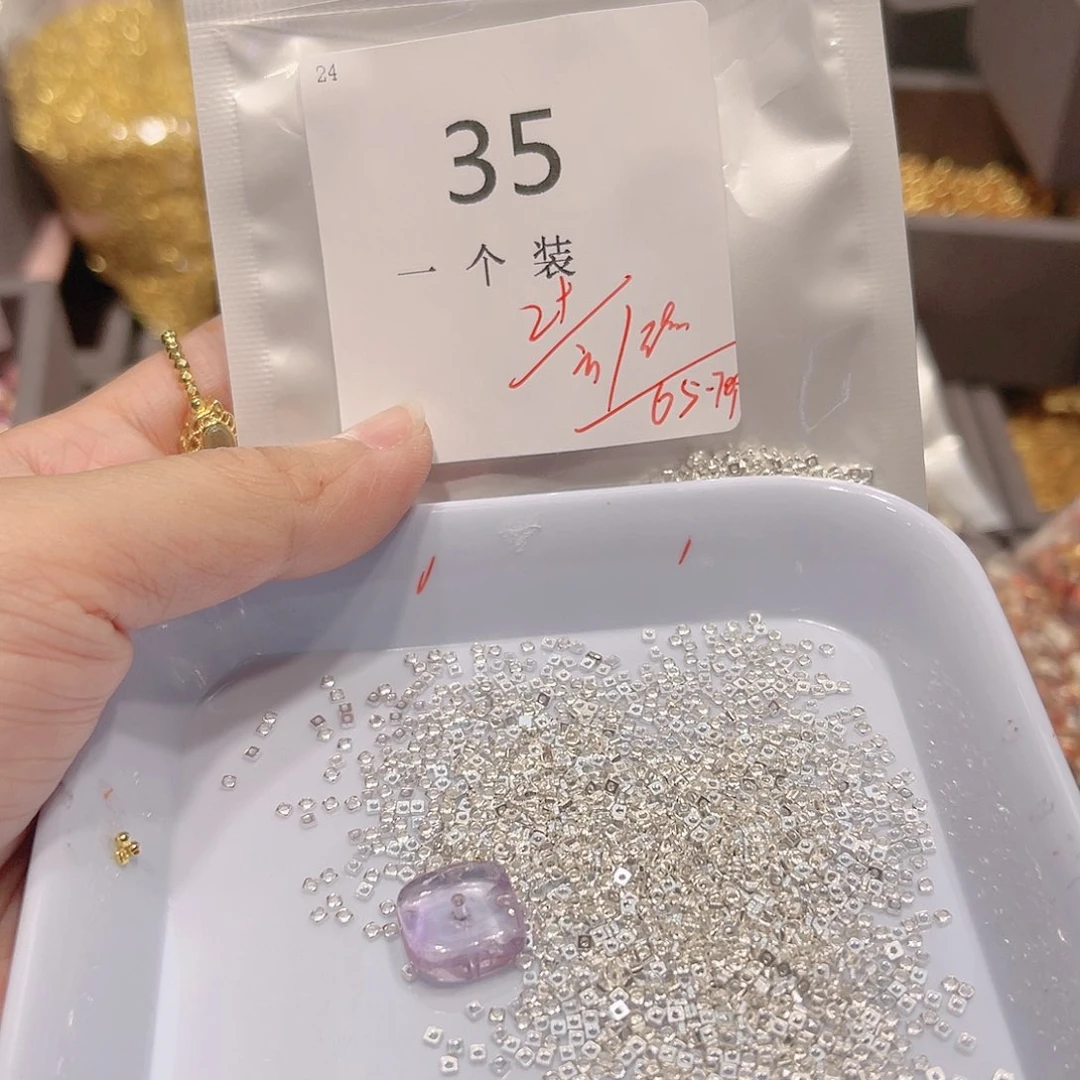 紫晶珠宝半成品银S925镶嵌35