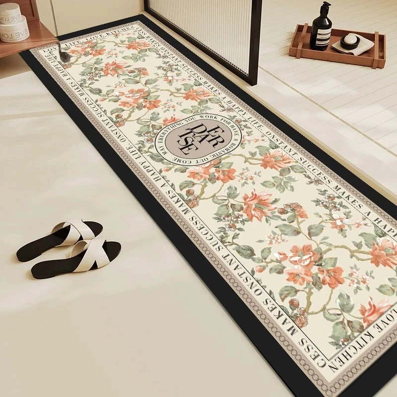 C031-40*160cm】硅藻泥入户门里门外垫喜庆玄关防滑免洗地毯地垫