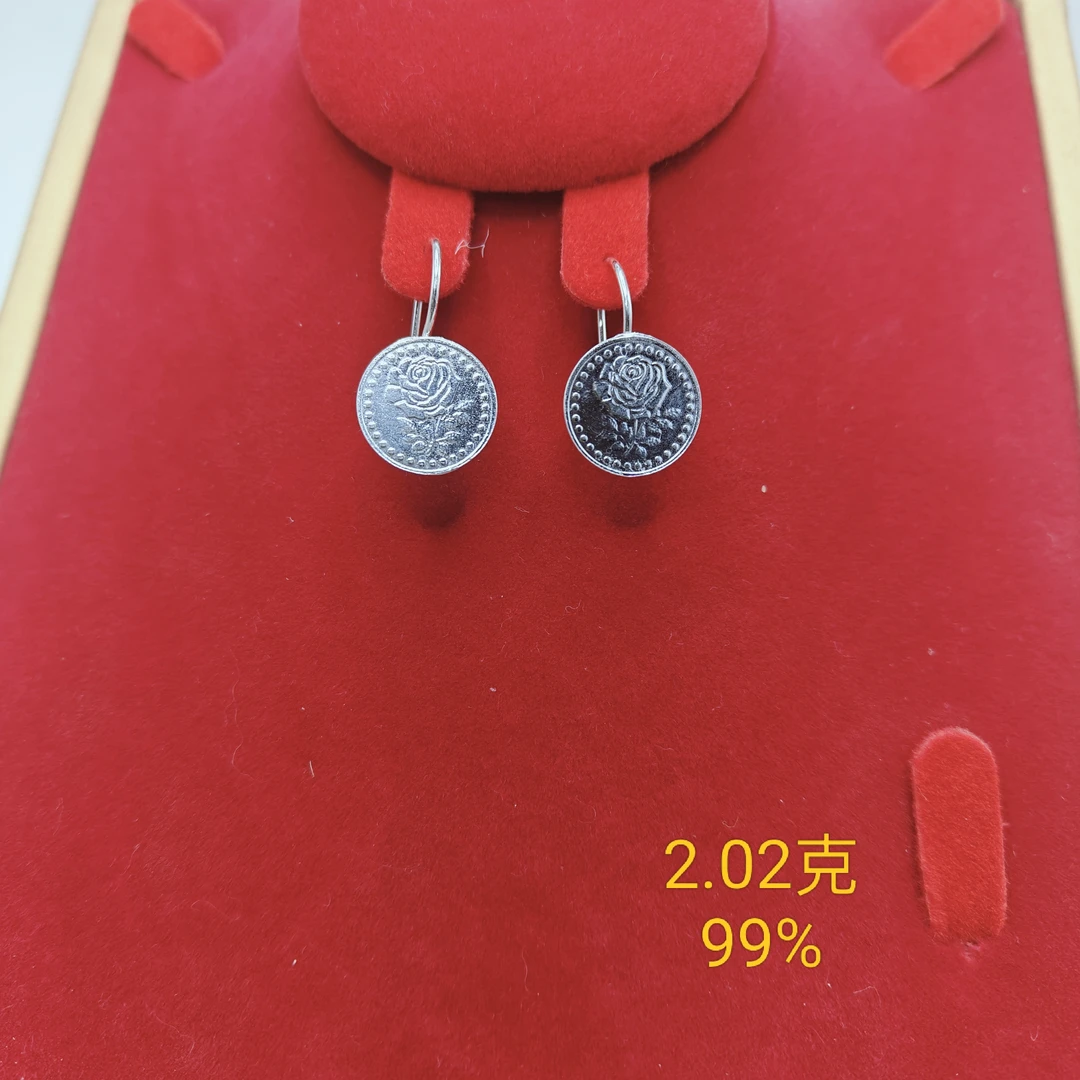 足银耳饰 baylikkumuxliri时尚女款耳环099