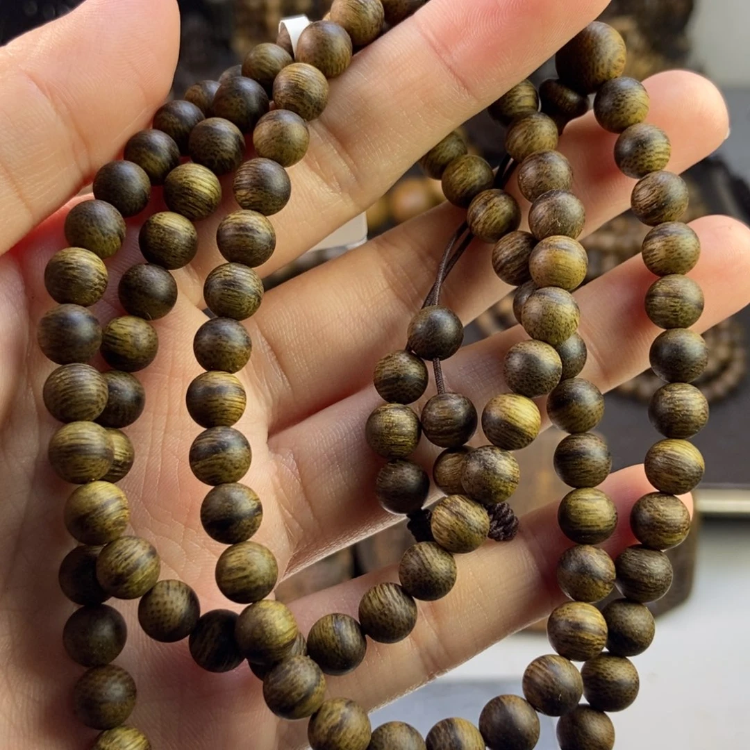 沉香手串神**奕越南芽庄白虎斑