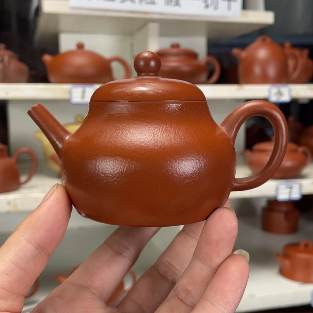 茶壶紫砂小煤窑朱泥全手工170毫升