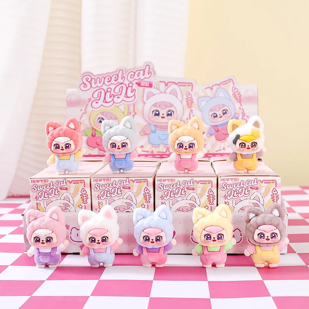 新款植绒手办甜心猫梨梨惊喜盒子