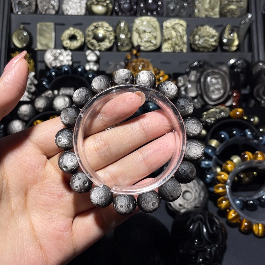 未镶嵌黑曜岩珠宝奇石哇**～