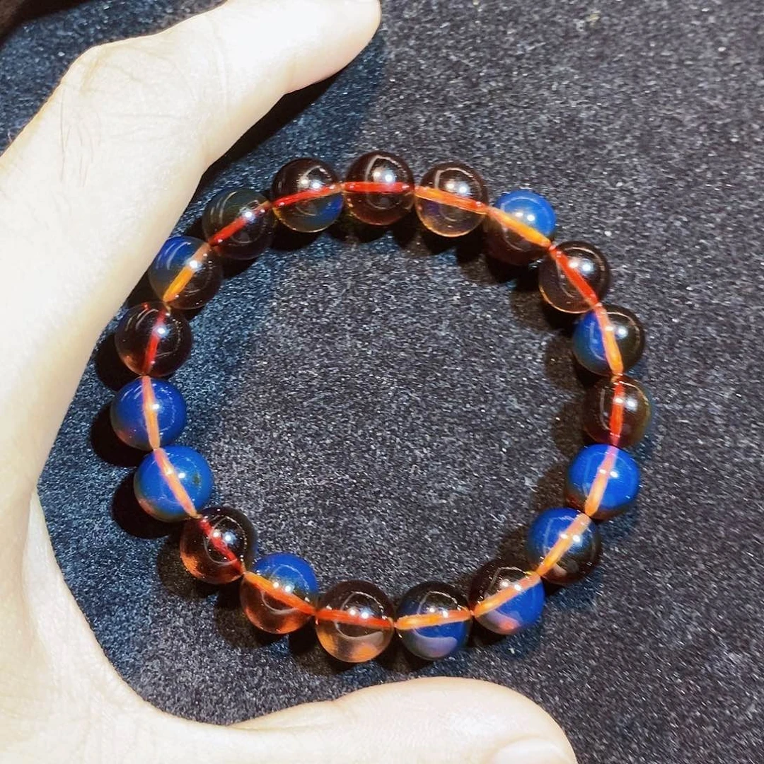 蓝珀未镶嵌珠宝奇石10mm