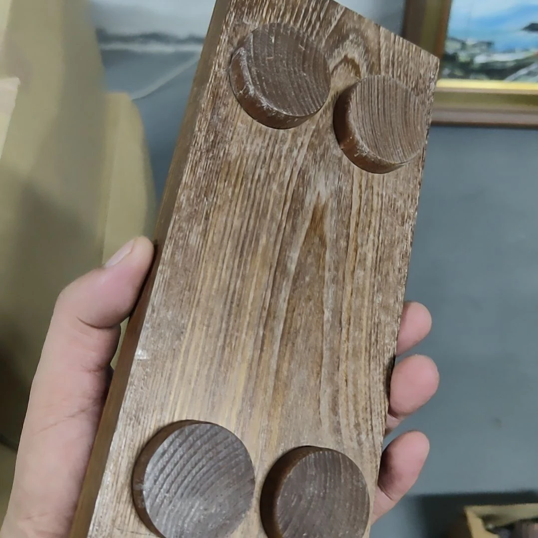 火***弟水晶玻璃吸管款实木底座