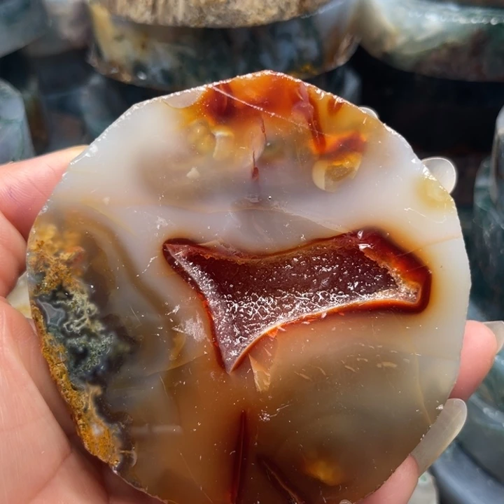 暖***日定制玛瑙定制水草玛瑙手镯