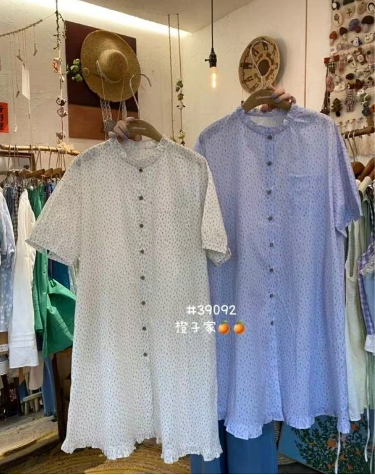 CZ（39092）时尚气质休闲衬衣裙 kc