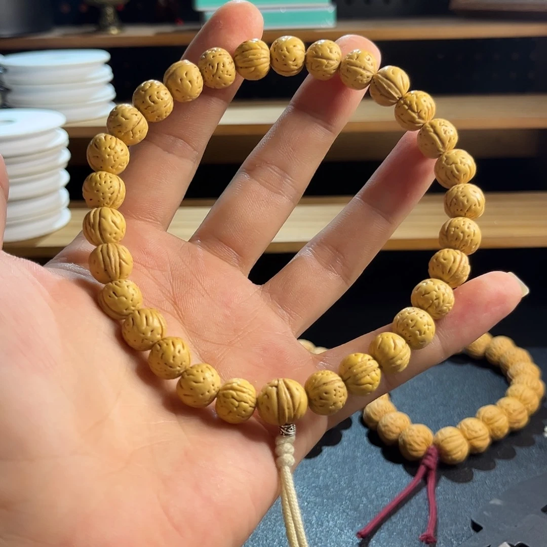 桃核吊坠10野生黄桃