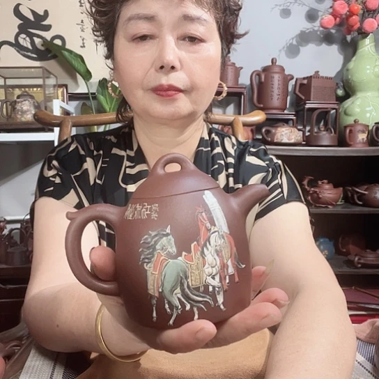 浪***风底槽青茶壶原矿紫砂壶