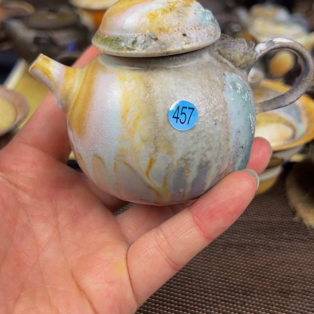 龙***女乘风茶器——壶微瑕457