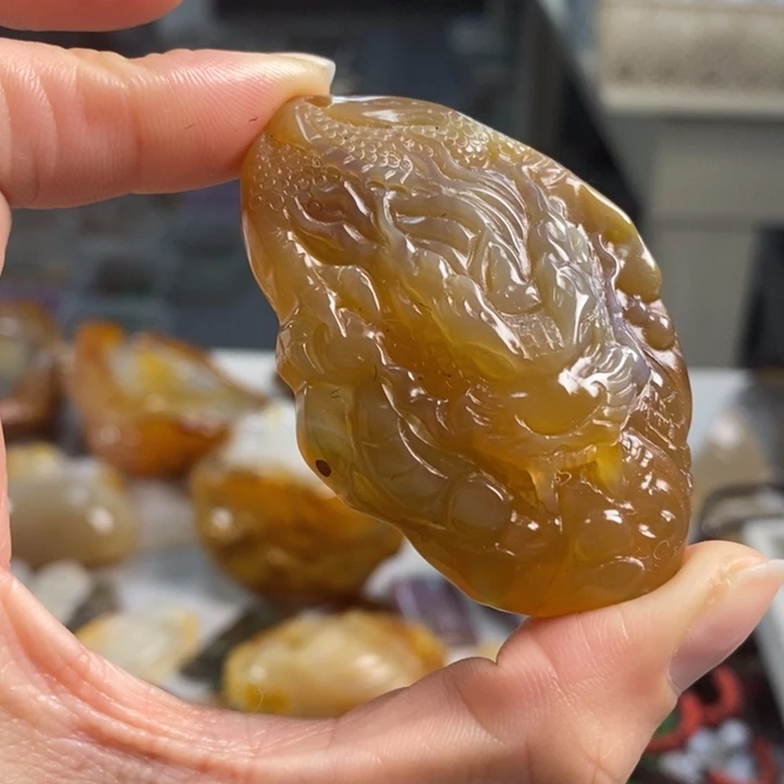 玛瑙/玉髓吊坠(不含链)未镶嵌