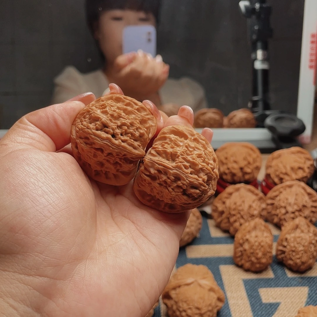 吊坠文玩核桃白狮子41