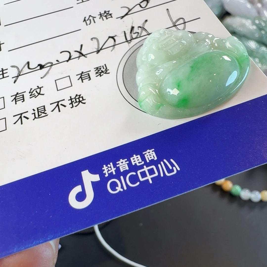 翡翠未镶嵌颈饰颈饰