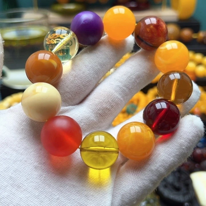 琥珀未镶嵌颈饰手串