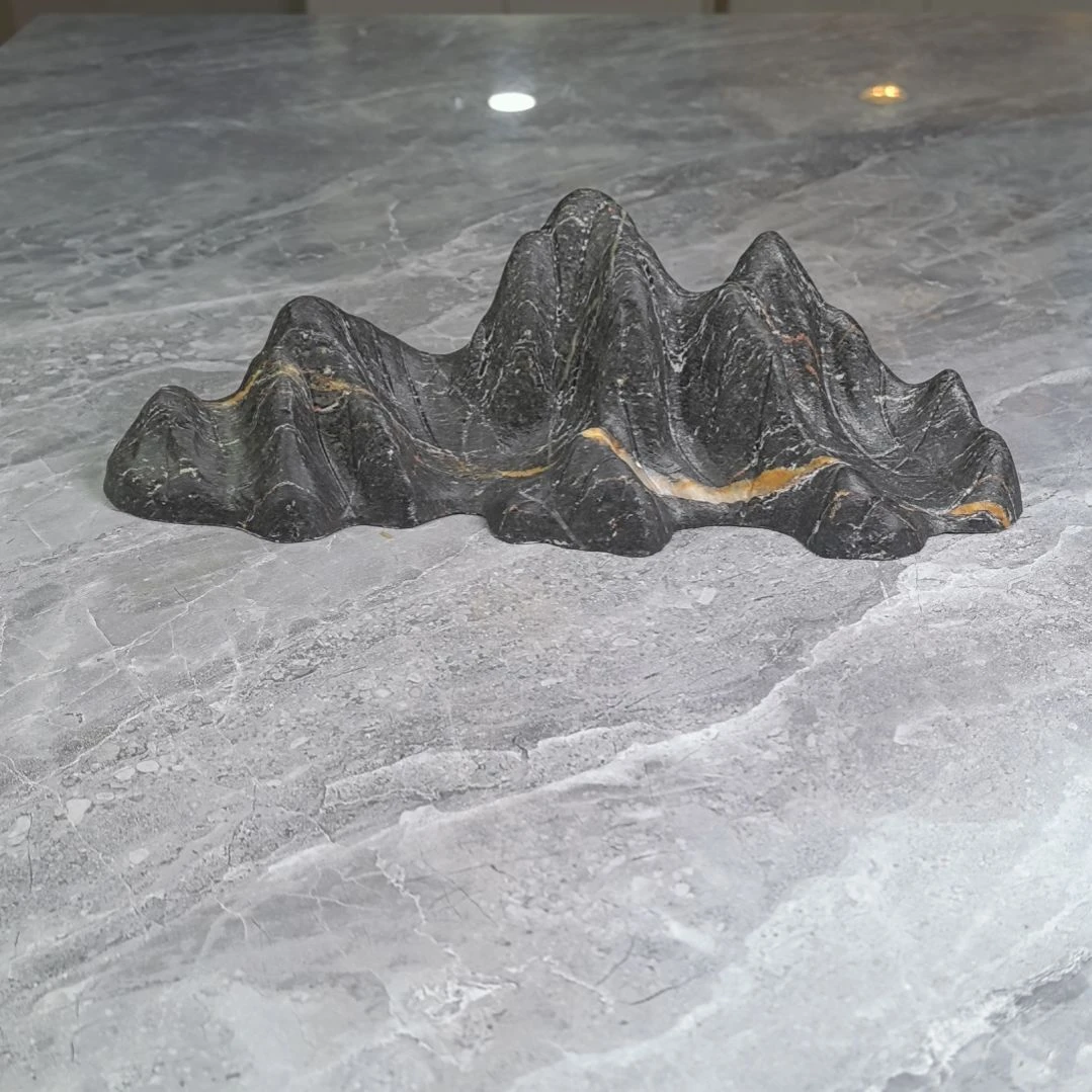 随***风灵璧石奇石摆件观赏石