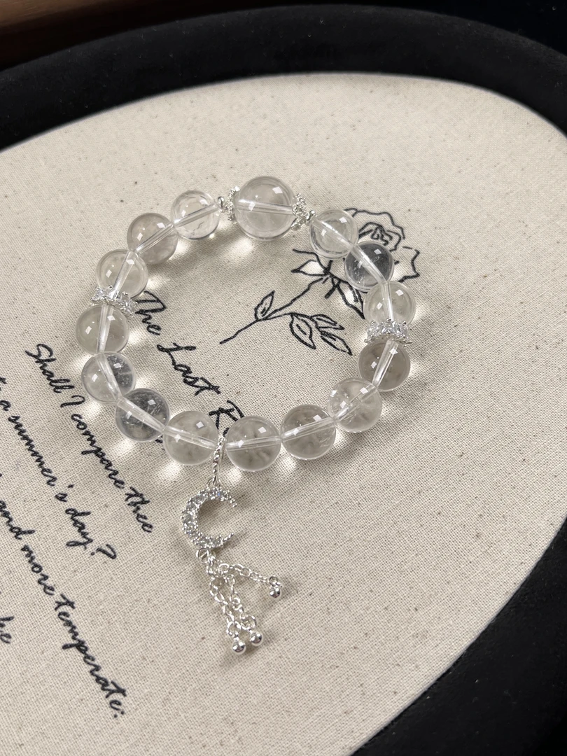 【白月之光】白水晶设计款手串