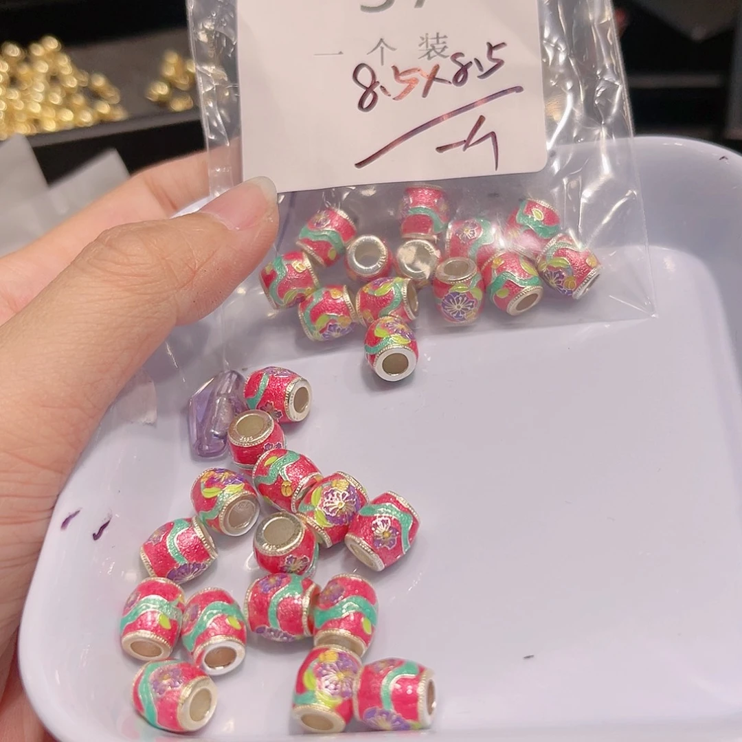 水晶珠宝半成品银S925镀金镶嵌57