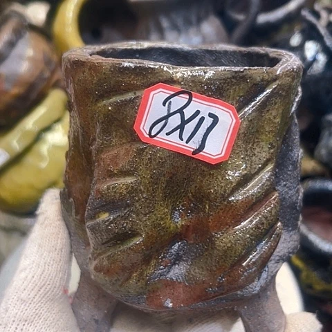 粗陶花盆手工花盆