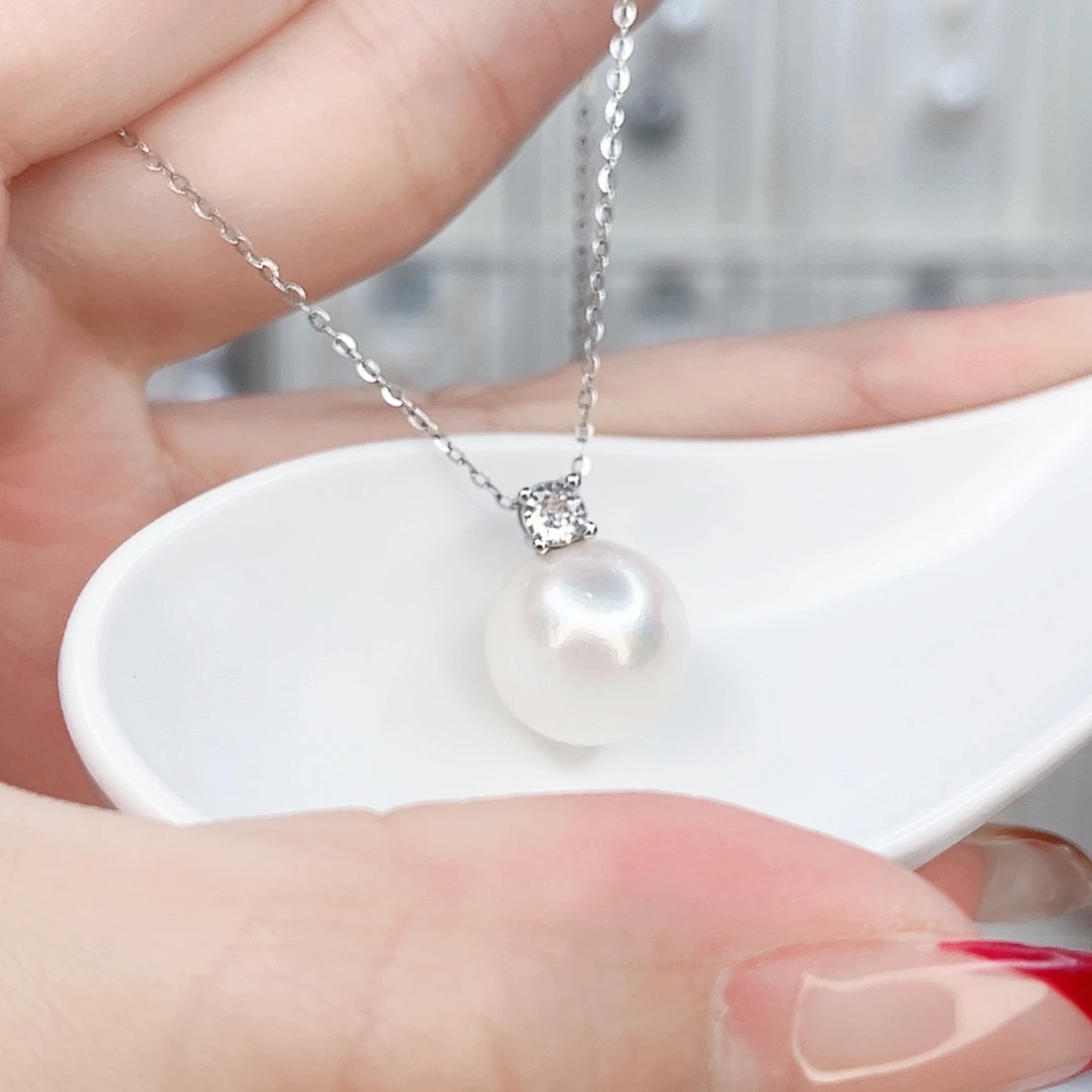 合金淡水珍珠吊坠(赠链)