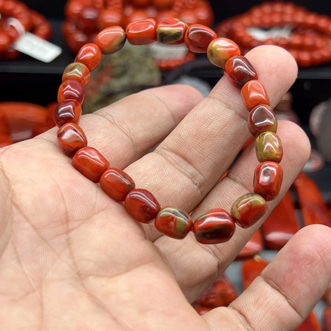 南红玛瑙手串未镶嵌紫**帆