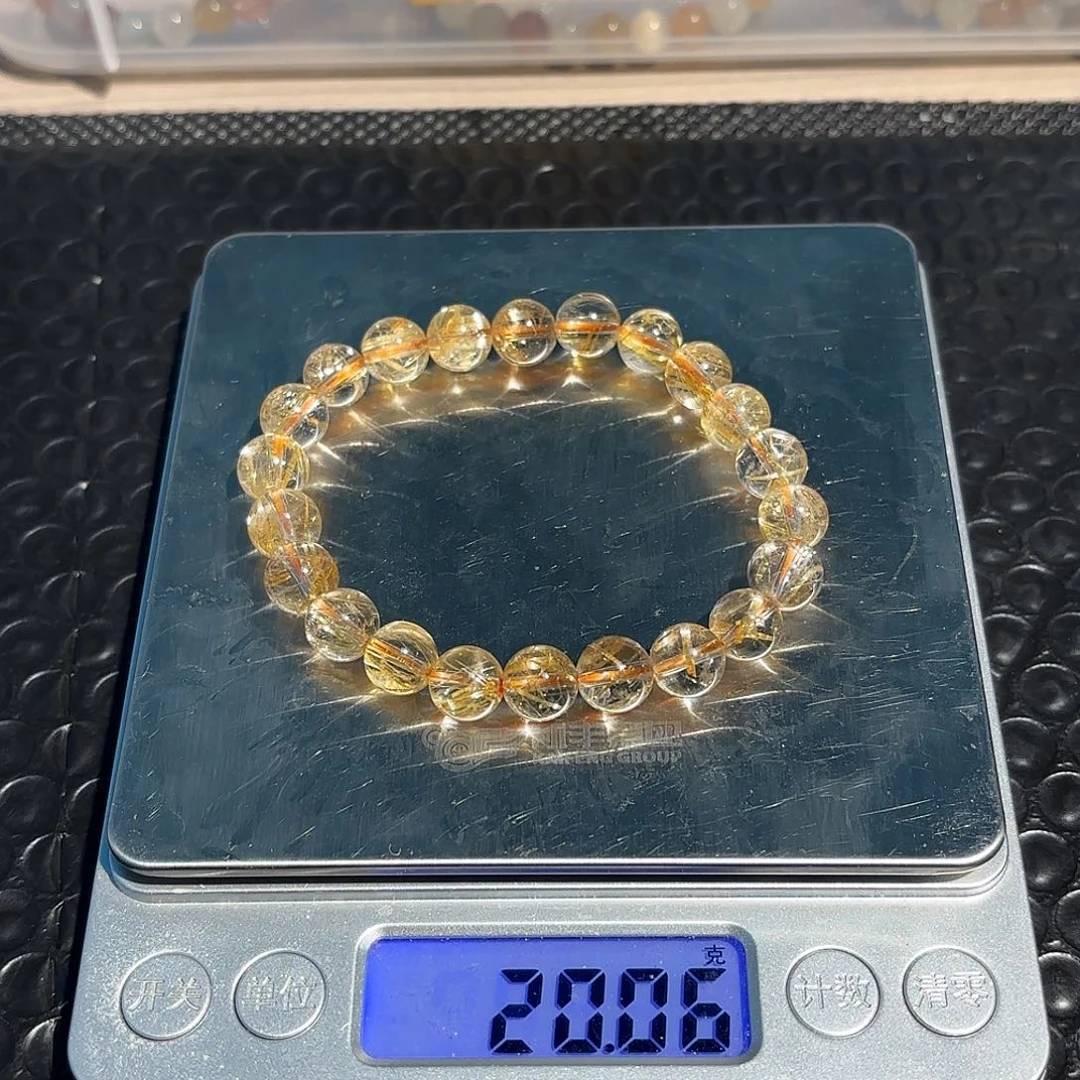 天然金发晶尺寸8.8mm