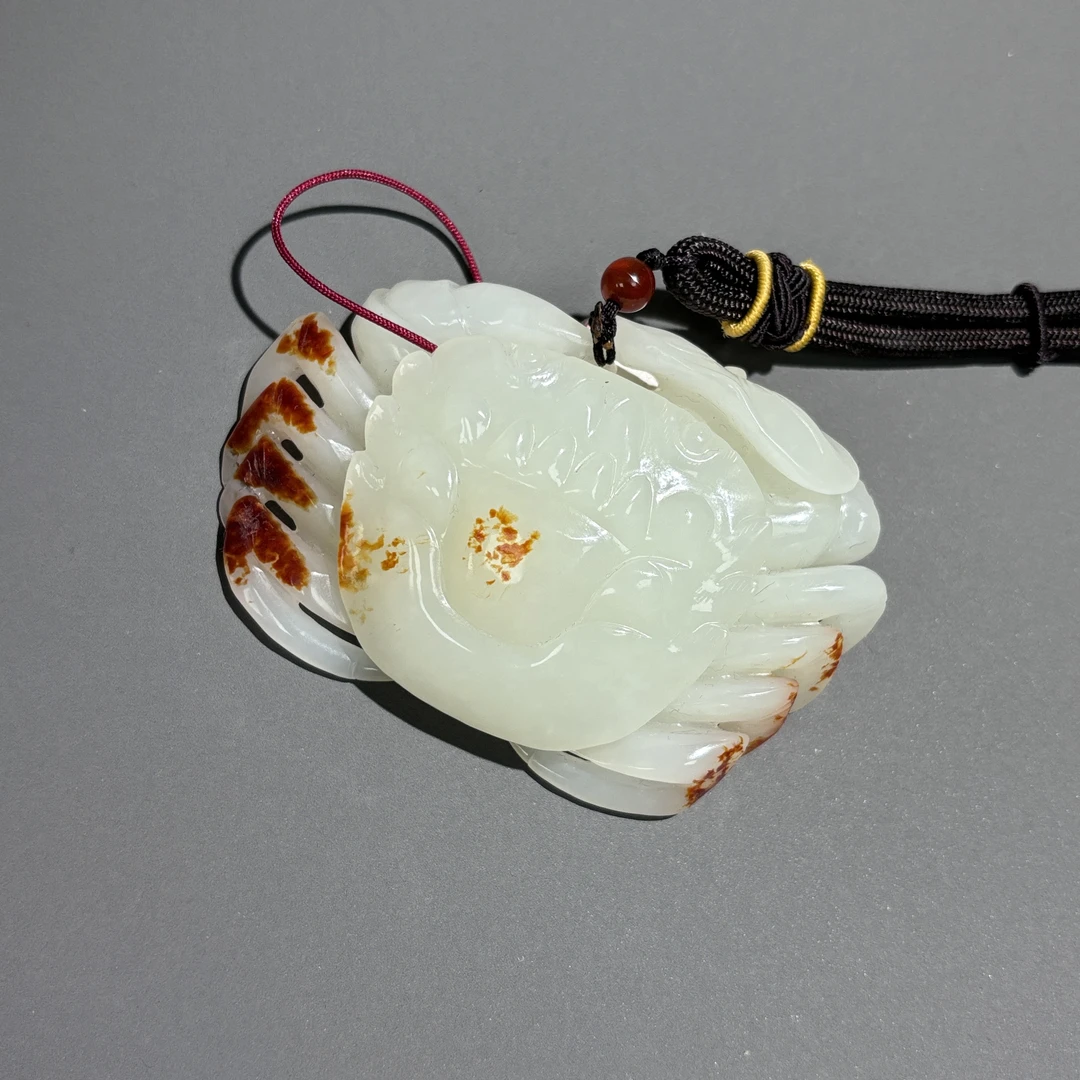 清代和田玉螃蟹