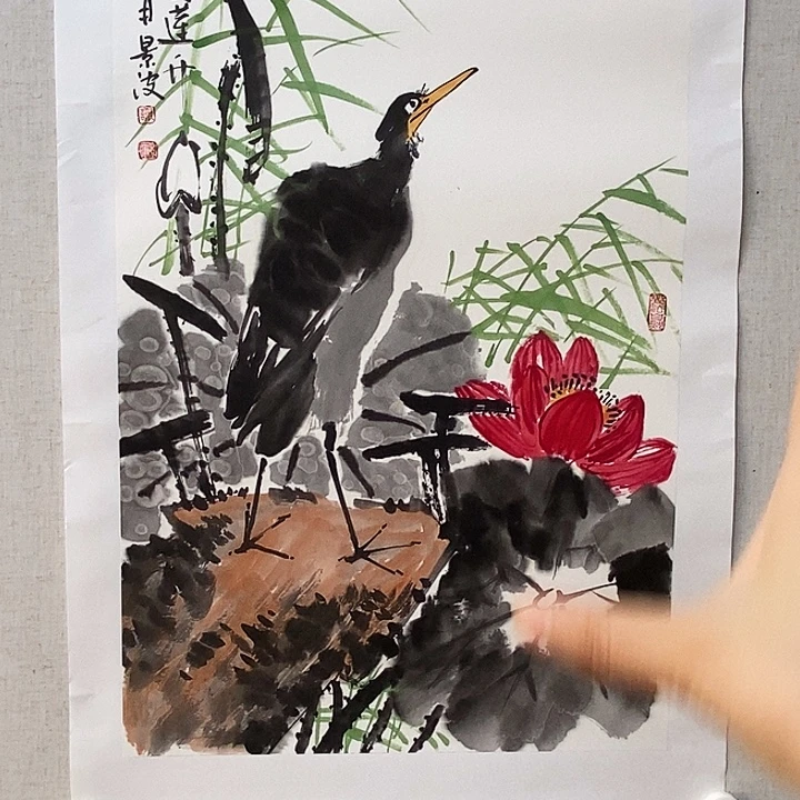 国画亲笔手绘原创
