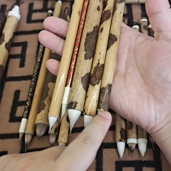 狼羊豪缠纸鸡距笔四支小楷笔一支
