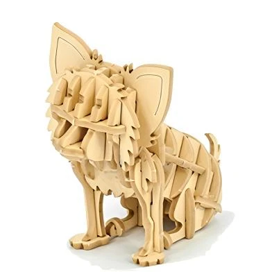 绿团纸拼——吉娃娃 海马