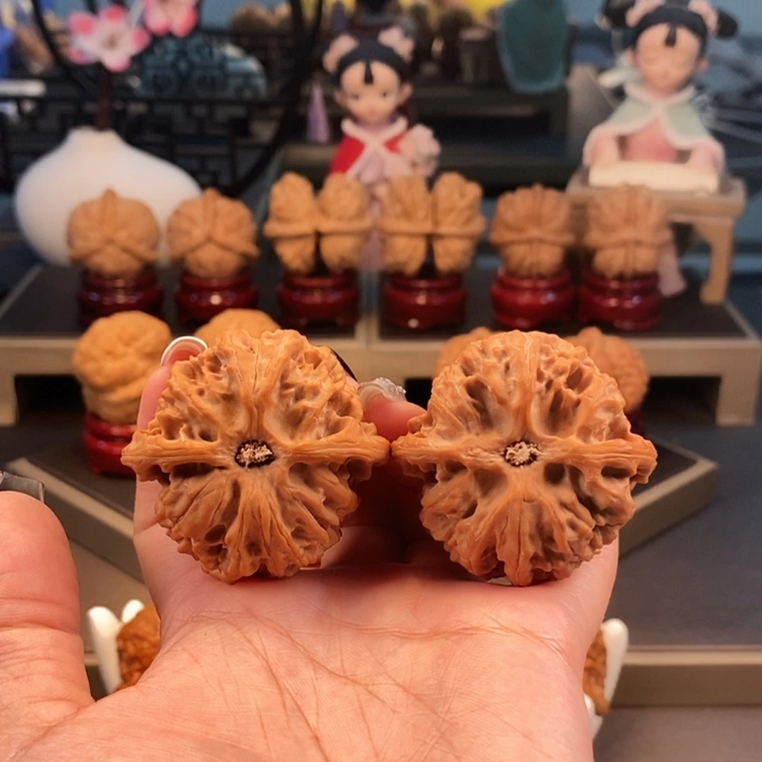 文玩核桃把件45苹果园