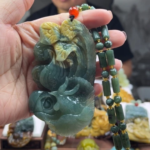 岫玉挂件未镶嵌挂件