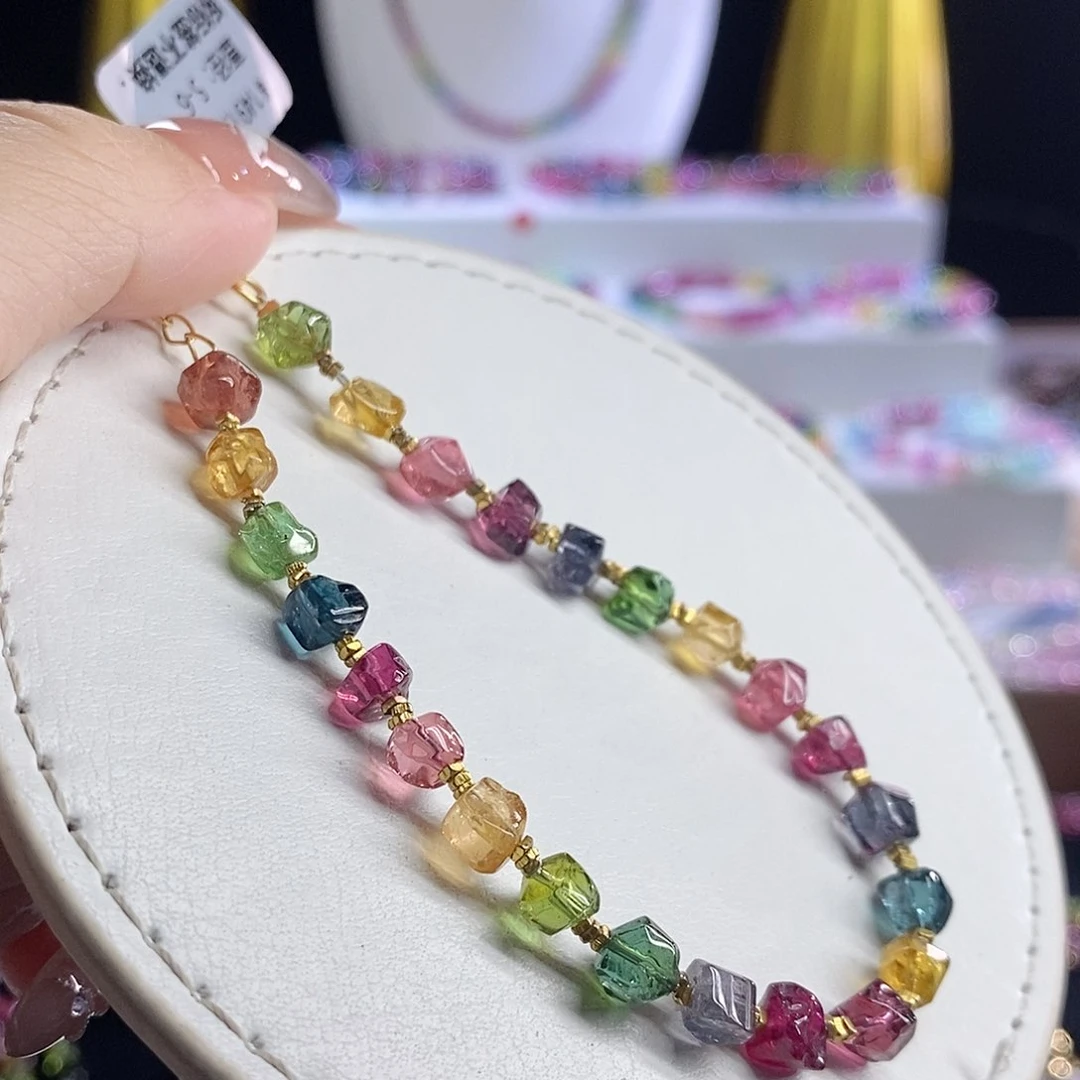 未镶嵌手链碧玺原石