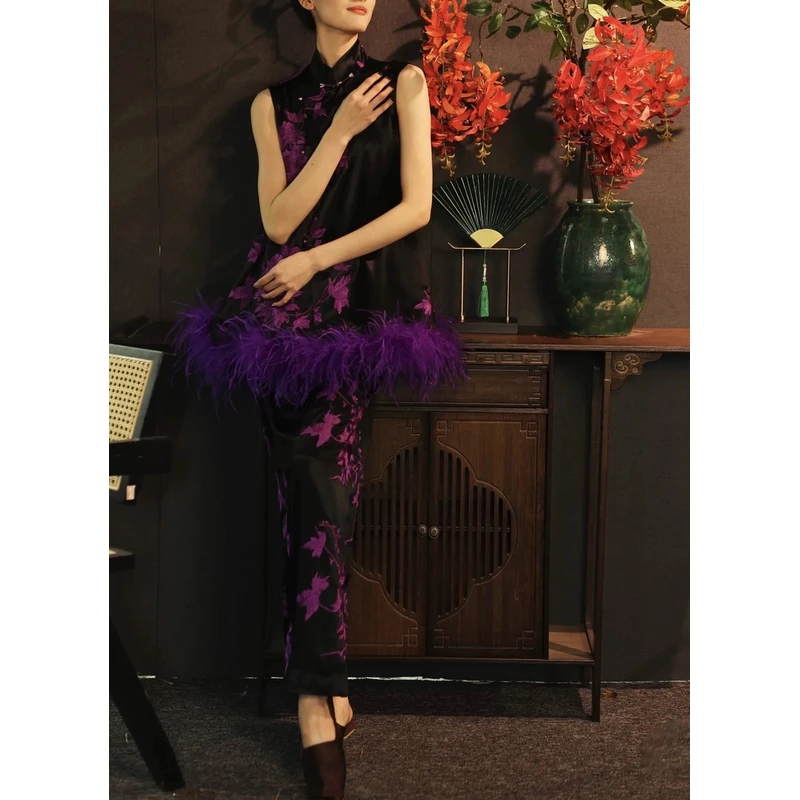 【李小姐Ly】原创设计师春夏新重工立领刺绣复古套装