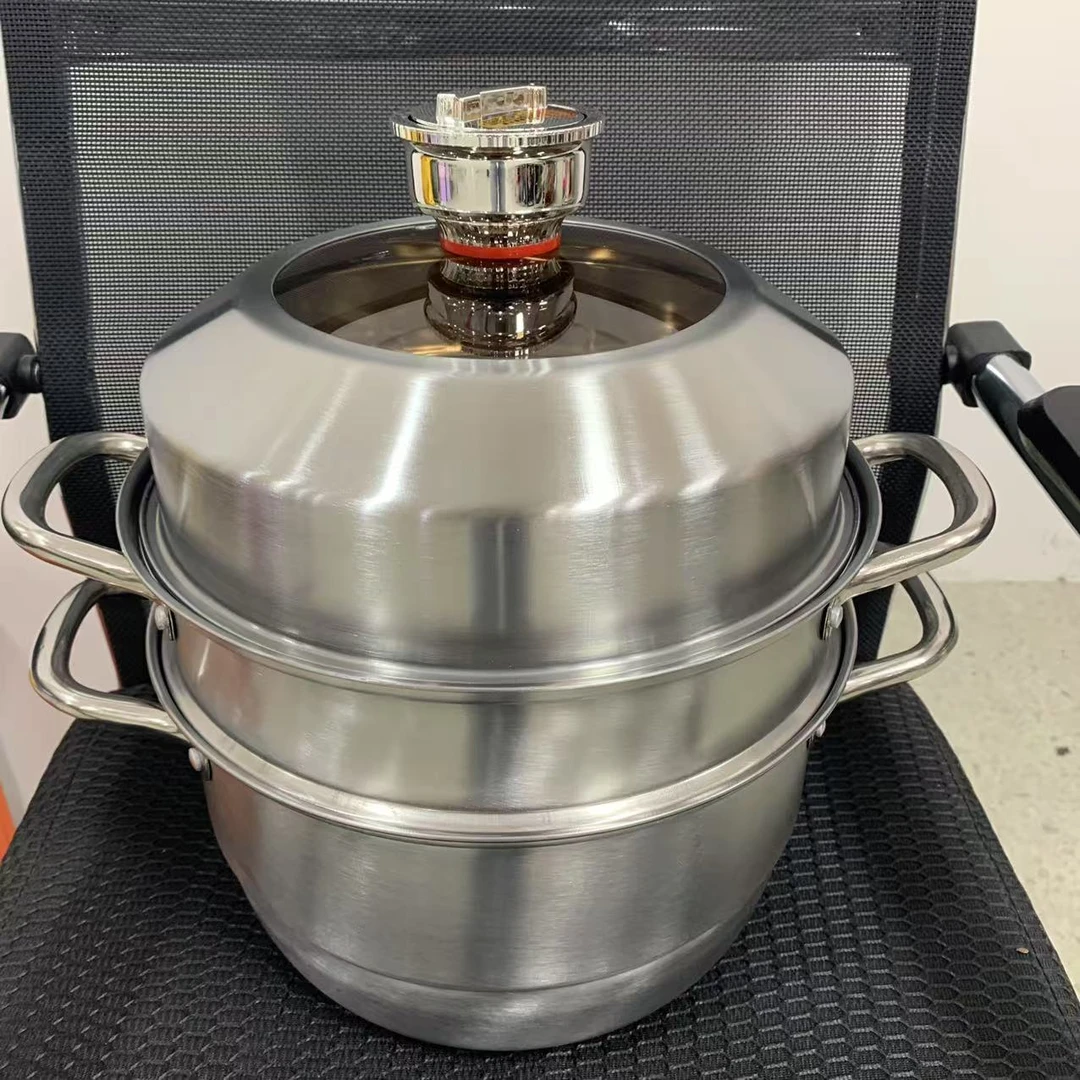 计时蒸锅家用大容量多层锈钢特厚多功能LZ1