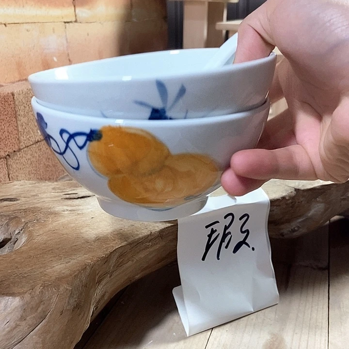 好***粟景德镇手绘高温釉下彩